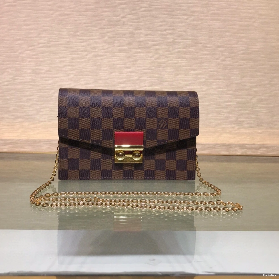 Fake Louis Bags CHAIN WALLET CROISETTE VUITTON LOUIS 0814